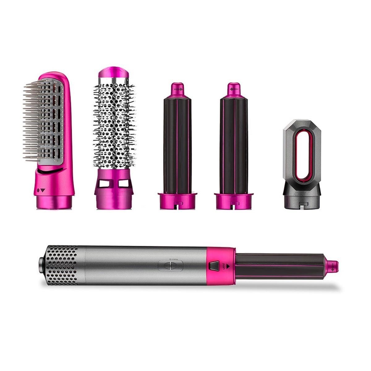 FRETE GRÁTIS - Escova Ellegance Deluxe Hair 5 em 1, Alisa, Seca, Modela, Faz Cachos e Anti-Frizz - BIVOLT (110v/220v)